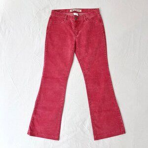 Gap “Long and Lean” Women’s Y2K Corduroy Pants, Light Red, Size 10